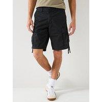 Jack & Jones Cole Frank Cargo Mid Length Shorts - Black