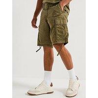 Jack & Jones Cole Frank Cargo Mid Length Shorts - Khaki