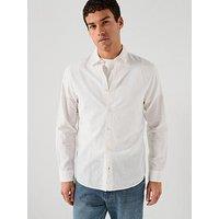 Jack & Jones Breeze Linen Blend Long Sleeve Shirt - White