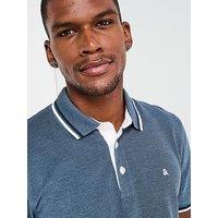 Jack & Jones Paulos Short Sleeve Polo Shirt - Blue