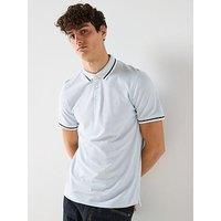 Jack & Jones Paulos Short Sleeve Polo Shirt - Light Blue