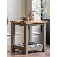 Gallery Direct Eton Side Table - Prairie- Contains Solid Wood