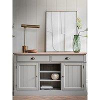 Gallery Direct Eton 2 Door 2 Drawer Sideboard - Prairie - Contains Solid Wood