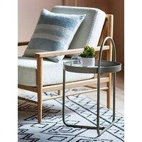 Gallery Direct Melbury Metal Side Table - Latte