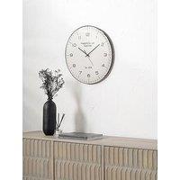 Pacific Lifestyle Cream And Black Dome Glass Wall Clock