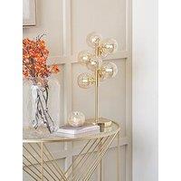 Pacific Lifestyle Vecchio Lustre Glass Orb And Gold Metal Table Lamp