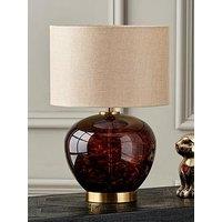 Pacific Lifestyle Lucien Tortoiseshell Glass Table Lamp