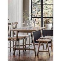 Gallery Direct Eton Trestle Dining Table - Prairie - Contains Solid Wood