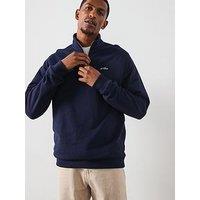 Les Deux Crew Half Zip Sweat - Navy
