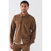 Les Deux Sebastian Tech Jacket - Brown