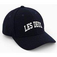 Les Deux Wool Snapback Baseball Cap - Navy