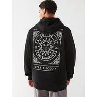 Lyle & Scott Sunshine Inn Graphic Hoodie- Black