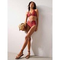 The Very Collection Padded Tie Neck Bikini Top - Red