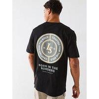 Lyle & Scott Born In The Borders Graphic T-Shirt- Black