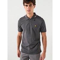 Lyle & Scott Striped Tipped Polo Shirt - Black