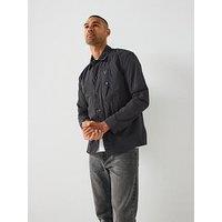 Lyle & Scott Crinkle Nylon Overshirt- Black