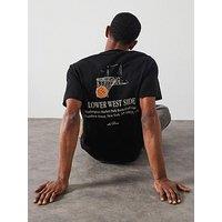 Les Deux West Side Back Graphic T-Shirt - Black