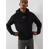 Les Deux Established Central Logo Overhead Hoodie - Black