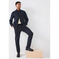 Les Deux Como Tapered Pinstripe Smart Trousers - Navy