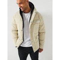 Lyle & Scott Reversible Wadded Jacket - Black/Cream