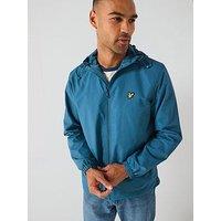 Lyle & Scott Zip Through Hooded Jacket- Blue