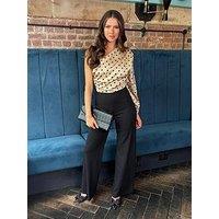 Ax Paris Polka Dot 2 In 1 One Sleeve Jumpsuit - Multi