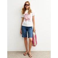 New Look White Deck Chair Print T-Shirt