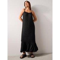 The Very Collection Strappy Maxi Beach Dress - Black