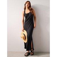 The Very Collection Jersey Maxi Beach Dress - Black