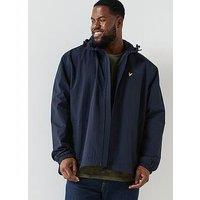 Lyle & Scott Big And Tall Zip Through Hooded Jacket - Navy