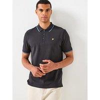 Lyle & Scott Tipped Polo Shirt- Black