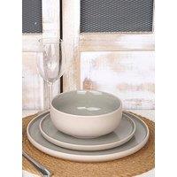 Waterside 12Pc 2Tone Matt & Shiny Green