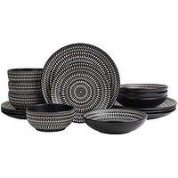 Waterside 16Pc Pad Print Black