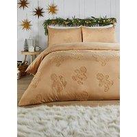 Duvet Day Gingerbread Tufted Christmas Duvet Set Ginger