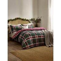 Wylder Braemar Check Duvet Set Berry/Pine