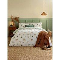 Wylder Pumpkin Spice Super King Size Duvet Set White