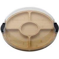 Faberware Farberware Build-A-Board Bamboo Lazy Susan, 35.5Cm, Card Insert