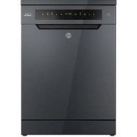 Hoover H-Dish 500 Hf 4B7F0A-80 Full Size Dishwasher, 16 Place Settings, Graphite, B Rated