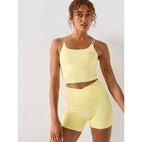 Gym King Womens 365 Longline Tank - Yellow