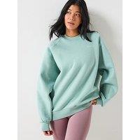 Gym King Womens 365 Raglan Sleeve Crew - Green