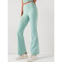 Gym King Womens 365 Regular Flared Trousers - Green