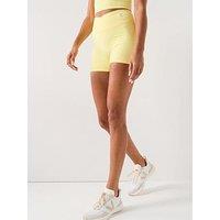 Gym King Womens 365 5 Inch Wrap Over Short - Yellow