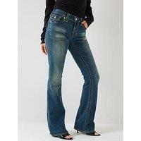 True Religion Becca Bootcut Flap Big T Jeans - Dark Wash