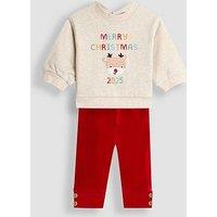 Jojo Maman Bebe Baby Unisex Christmas Sweatshirt And Legging Set - Multi
