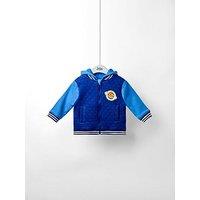 Jojo Maman Bebe Toddler Boys Rocket Applique Quilted Bomber Jacket - Blue