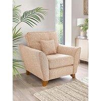 Very Home Halstow Fabric Armchair - Natural - Made To Order In The Uk