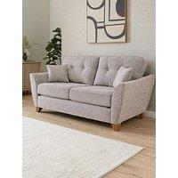 Very Home Halstow 2 Seater Fabric Sofa - Silver - Made To Order In The Uk