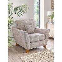 Very Home Halstow Fabric Armchair - Silver - Made To Order In The Uk