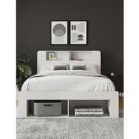 Gfw Anya 135Cm Wooden Ottoman Bed White - Bedframe + Premium Mattress