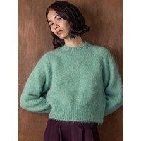 Vi.Ve.Re Gael Alpaca Textured Jumper - Dusty Mint - Green